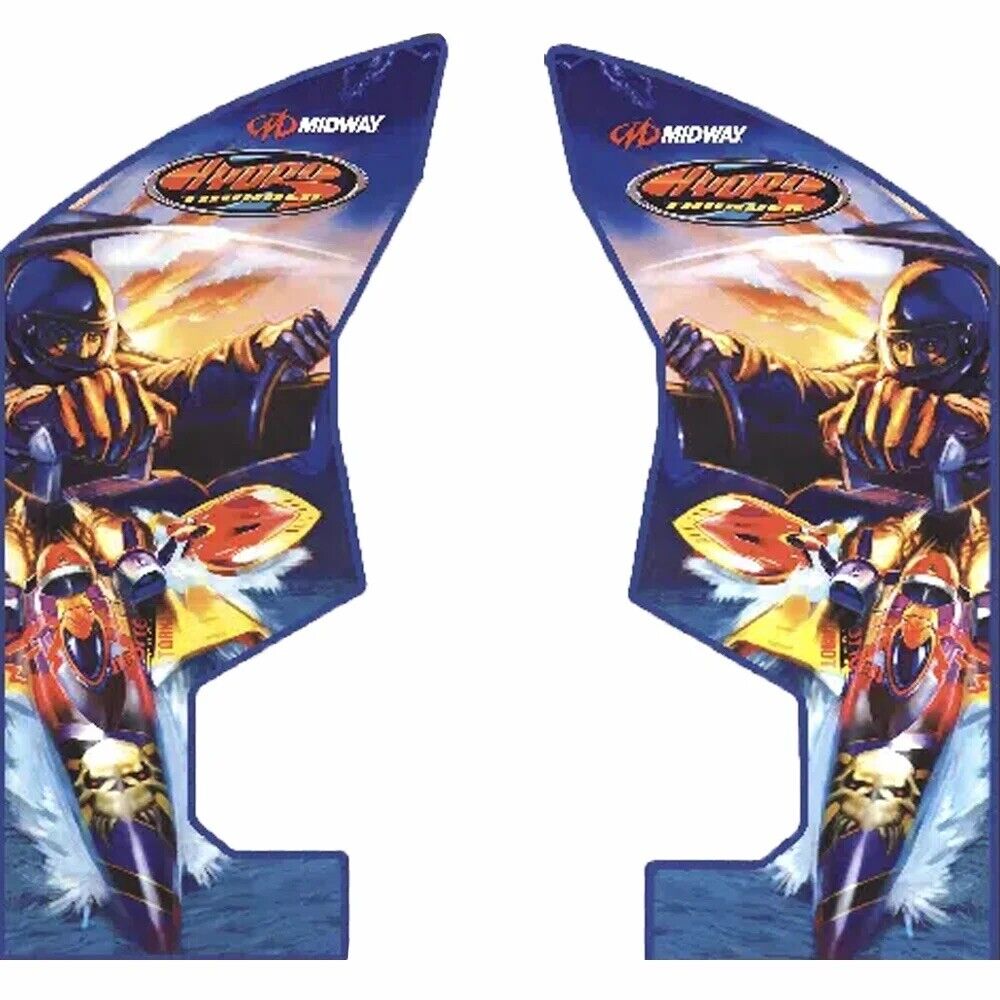 Hydro Thunder Arcade Side Art 2 Piece Set Laminated High Quality