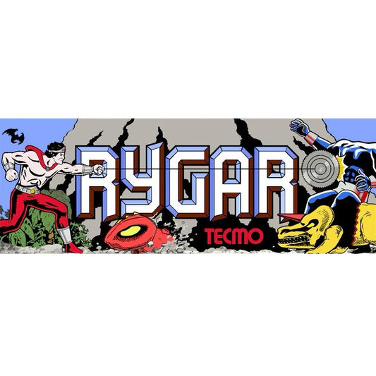 Rygar Arcade Cabinet Marquee Translite