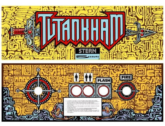 Tutankham CPO & Marquee Combo Control Panel Overlay Textured Polycarbonate