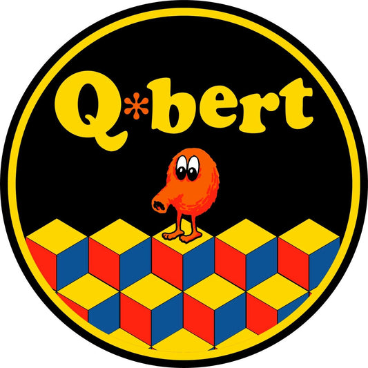 Qbert Arcade Bar Stool Decal Only Scratch Resistant Polycarbonate Laminate