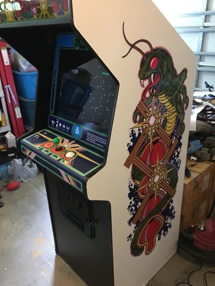 Centipede Arcade Side Art 2pc Die Cut No White Background High Quality Artwork