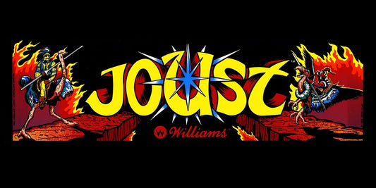 Joust Arcade Marquee 24.25" x 7.25" Dedicated Cabinet