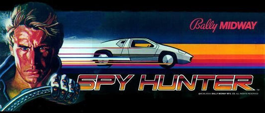 Spy Hunter Arcade Marquee High Quality 22.5”x9.6” Factory Sized Translite