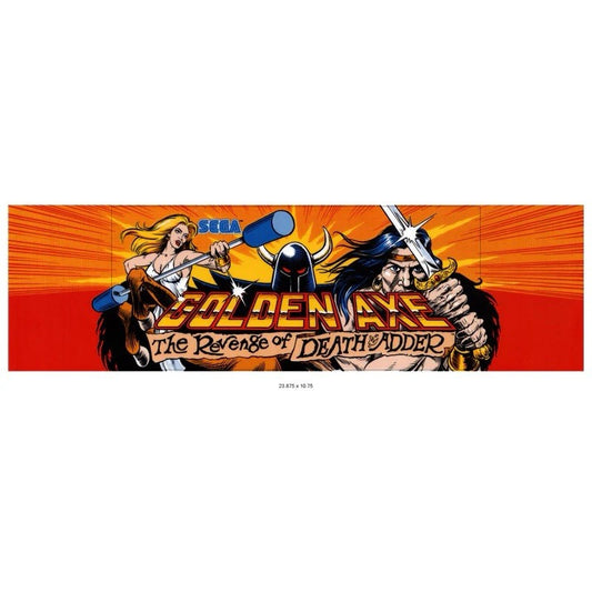 Golden Axe 2 Arcade Marquee Revenge Of Death Adder Premium Backlit Translite