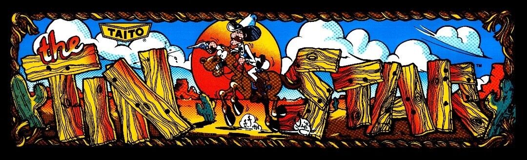 Tin Star Arcade Marquee High Quality Translite