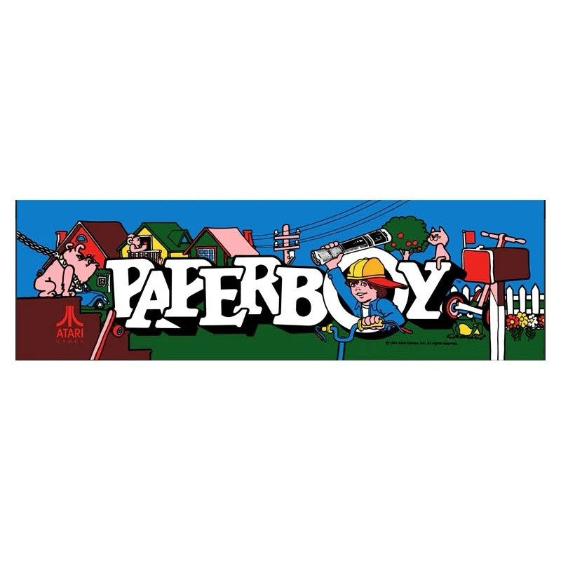 Paperboy Arcade Marquee Premium Backlit Translite Free Ship