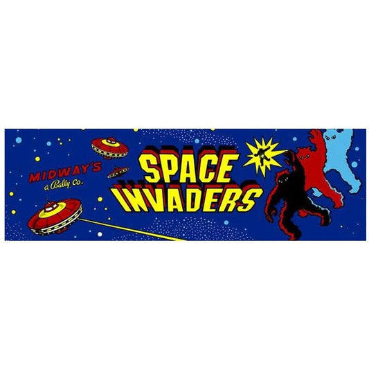 Space Invaders Arcade Marquee High Quality Translite