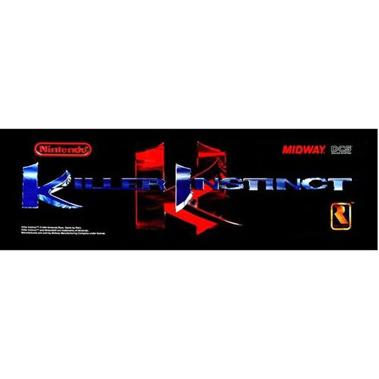 Killer Instinct Arcade Marquee High Quality Translite