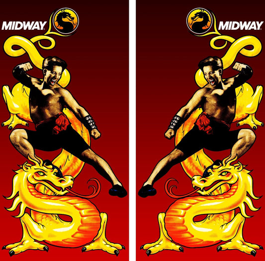 Mortal Kombat Arcade Side Art Artwork MK CPO Midway Laminated Satin Finish