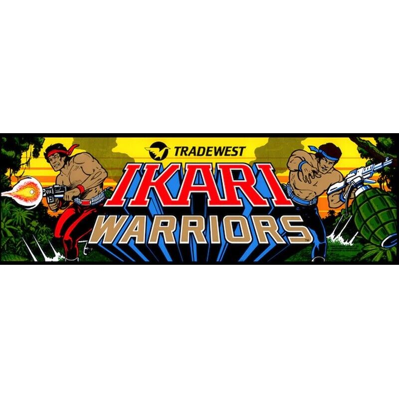 Ikari Warriors Arcade Marquee High Quality Translite