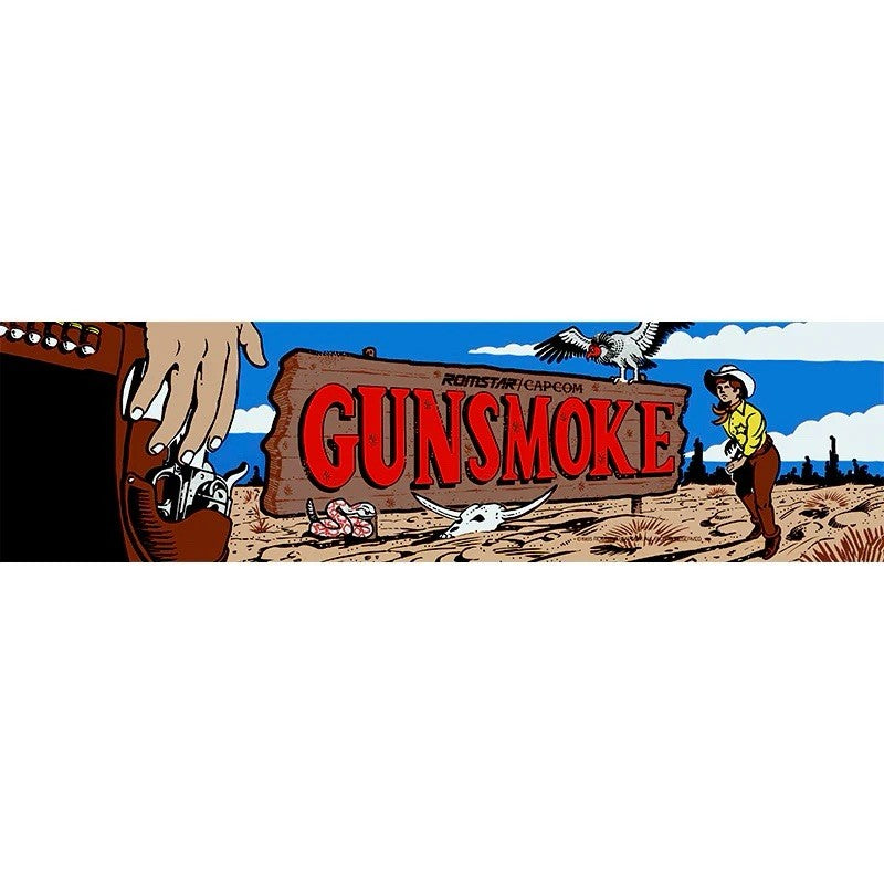 Gunsmoke Arcade Marquee Translite