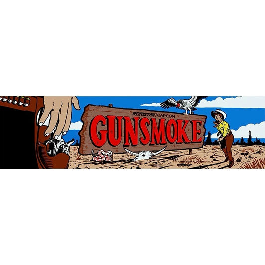 Gunsmoke Arcade Marquee Translite