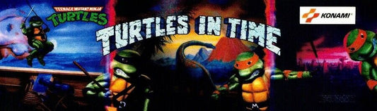 TMNT Turtles In Time Arcade Marquee 27”x8” Backlit