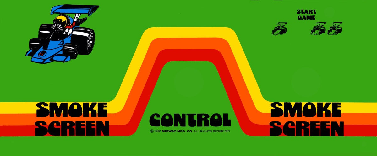 Rally X Arcade Cabaret Control Panel Overlay CPO Textured Laminate