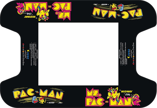 Ms Pac Man Pac Man Arcade Cocktail Underlay Artwork Sticker Decal