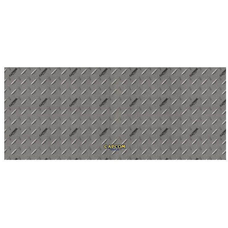 Capcom Silver Generic Arcade Control Panel Overlay CPO Textured Laminate