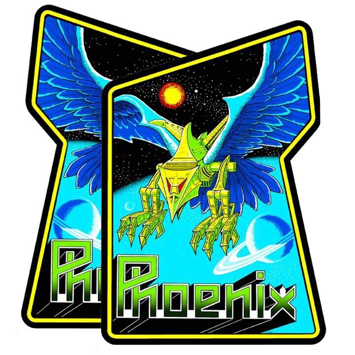 Phoenix Arcade Side art decal set 2 Pc Highest Quality