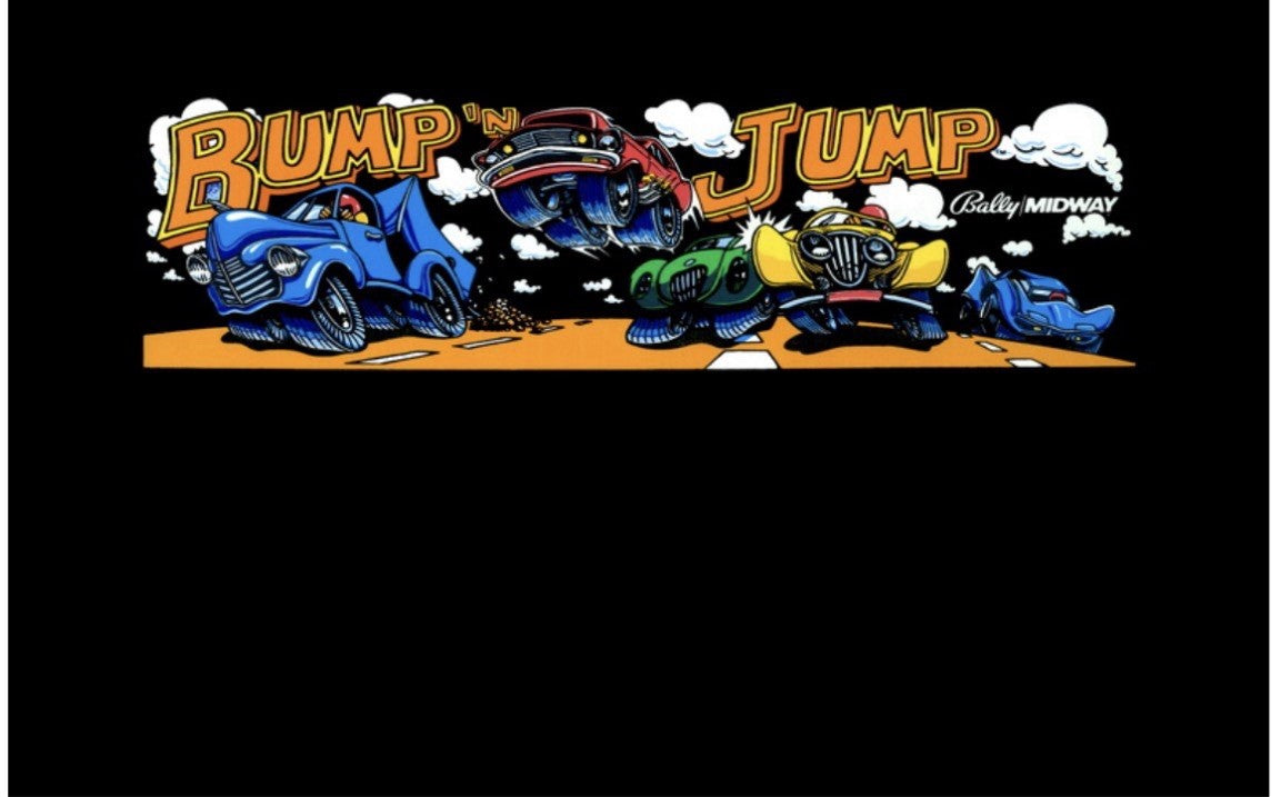 Bump N Jump Arcade Control Panel Overlay CPO Textured Laminate