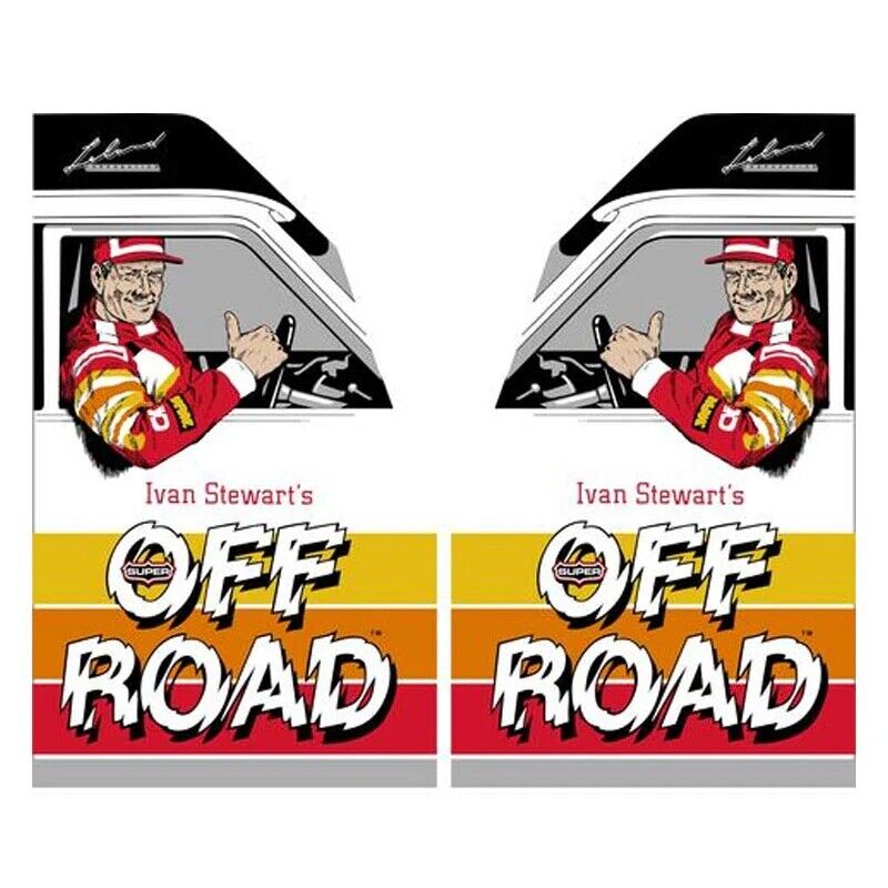 Super Off Road Arcade Side Art 2 Piece Set Laminated High Quality Ivan Stewart