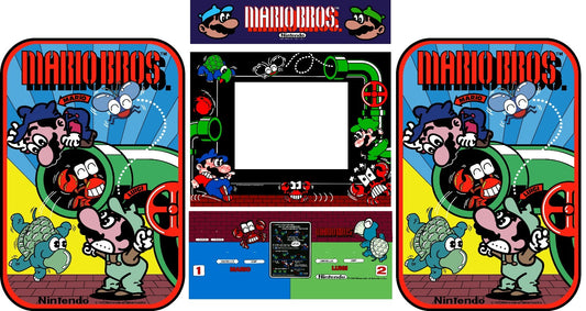 Mario Bros Arcade Side Art Full Set 5pc Artwork Textured CPO Wide Body Kit