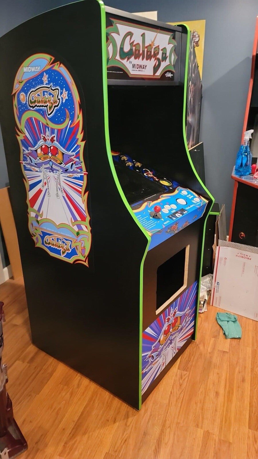 Galaga Arcade Game Side Art Kickplate 3pc Set Full Side Coverage Graphics
