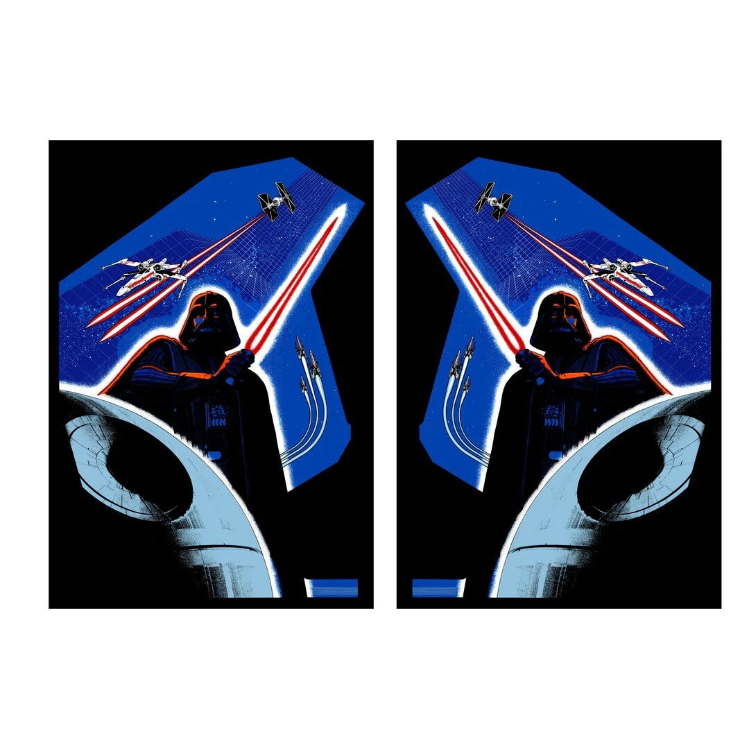 Star Wars Cockpit Arcade Side Art 11 Piece Set Laminated High Quality