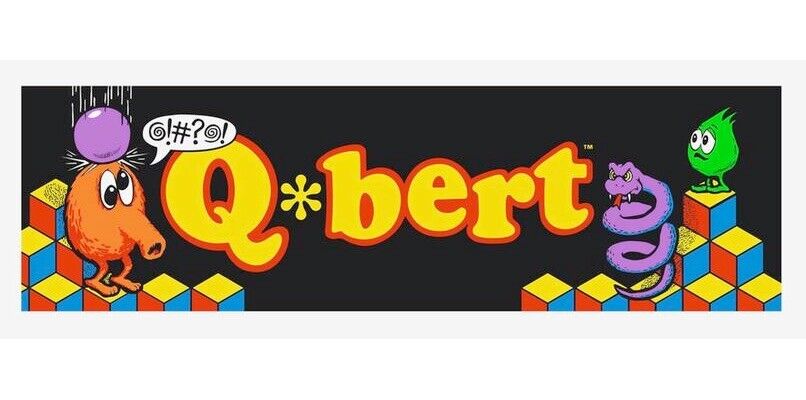 Qbert Arcade Marquee High Quality