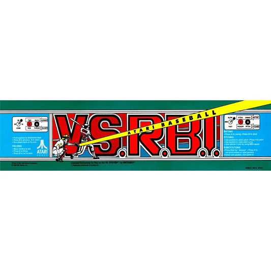 VS RBI Baseball Arcade Marquee Translite