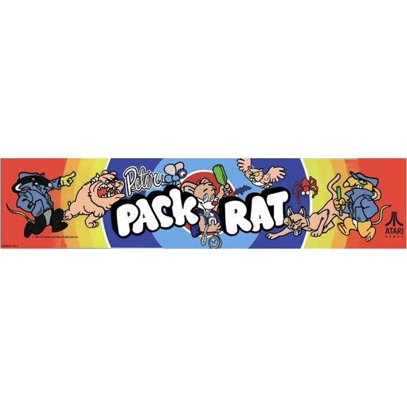 Peter Pack Rat Arcade Marquee High Quality Translite