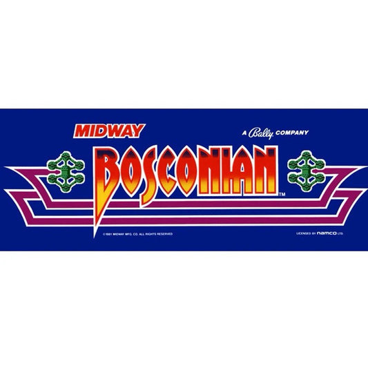 Bosconian Arcade Marquee Premium Backlit Translite Free Ship