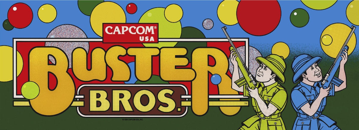 Buster Bros Arcade Marquee Translite High Quality