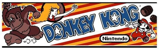 Donkey Kong Arcade Marquee High Quality 22.3”x5.8”