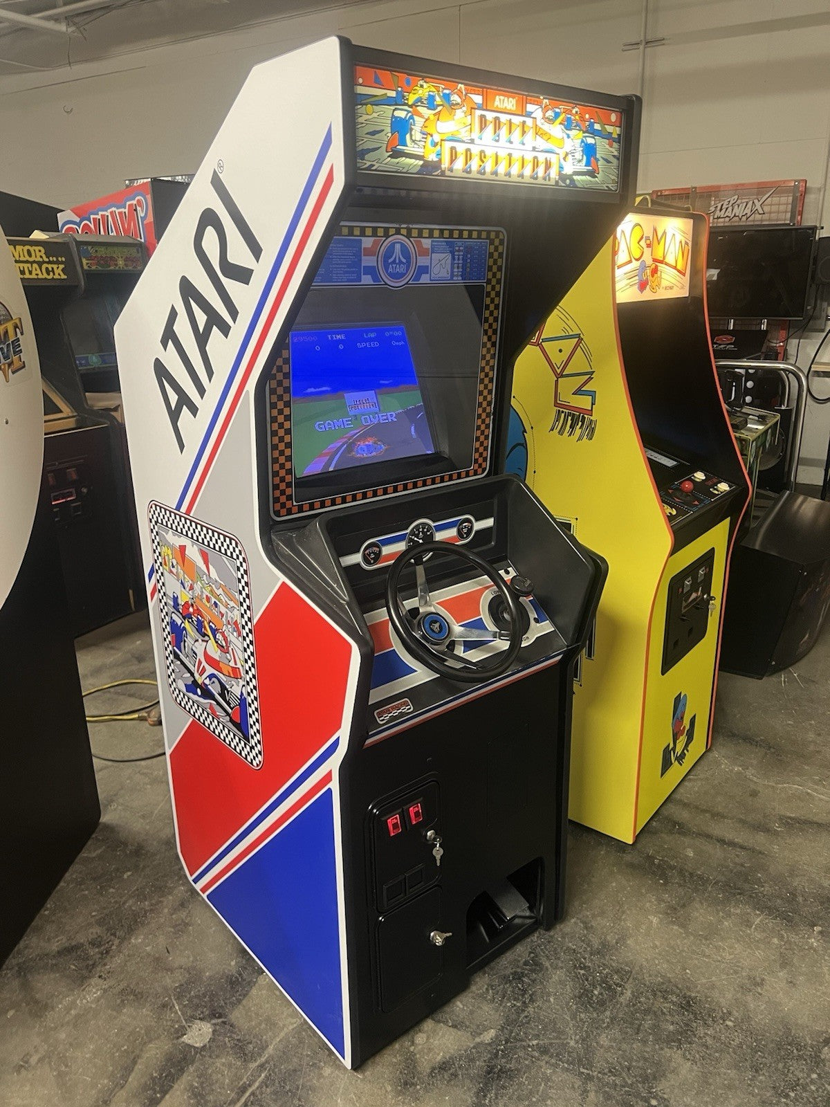 Pole Position Arcade Side Art 2 Piece Set Laminated High Quality