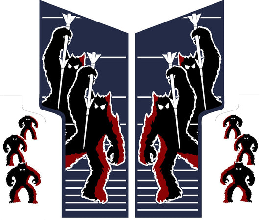 Space Invaders Arcade Side Art 4 Piece Set Laminated High Quality