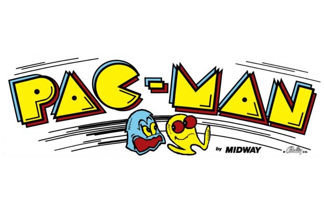 Pac Man Arcade Marquee High Quality Translite 23”x9”