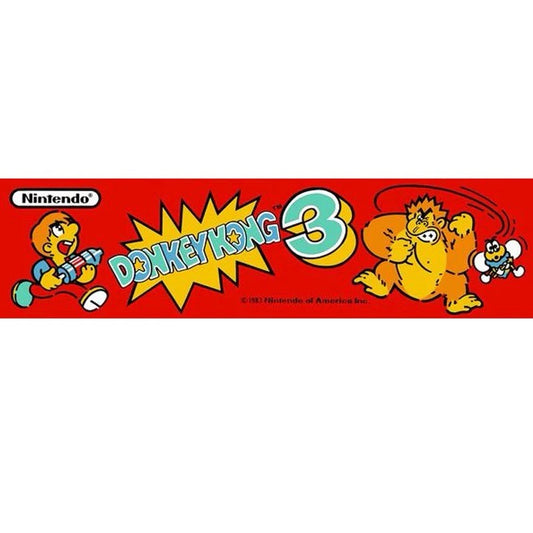 Donkey Kong 3 Arcade Marquee Premium Backlit Translite Free Ship