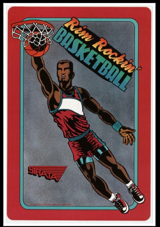 Rim Rockin Basketball Arcade Side Art 2 Piece Set Laminated High Quality