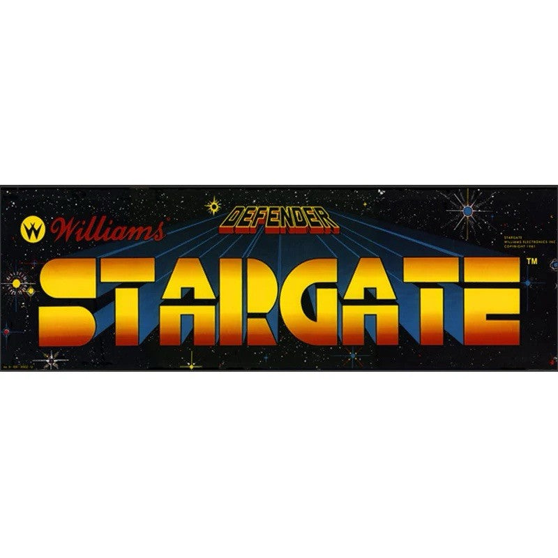 Stargate Arcade Marquee Premium Backlit Translite Free Ship