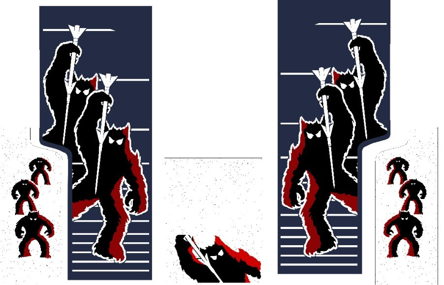 Space Invaders Arcade Side Art 5 Piece Set Laminated High Quality