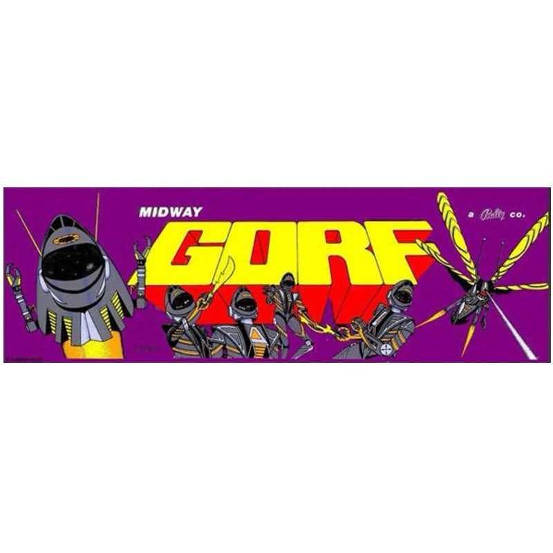 Gorf Arcade Marquee Premium Backlit Translite Free Ship