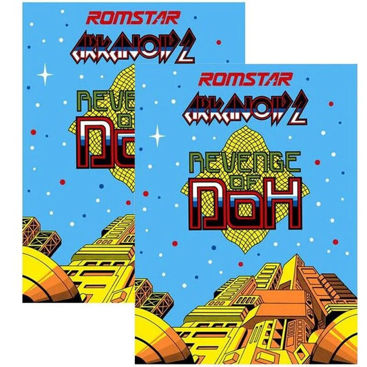 Arkanoid 2 Revenge Of DOH Side Art 2 Piece Set Laminated High Quality