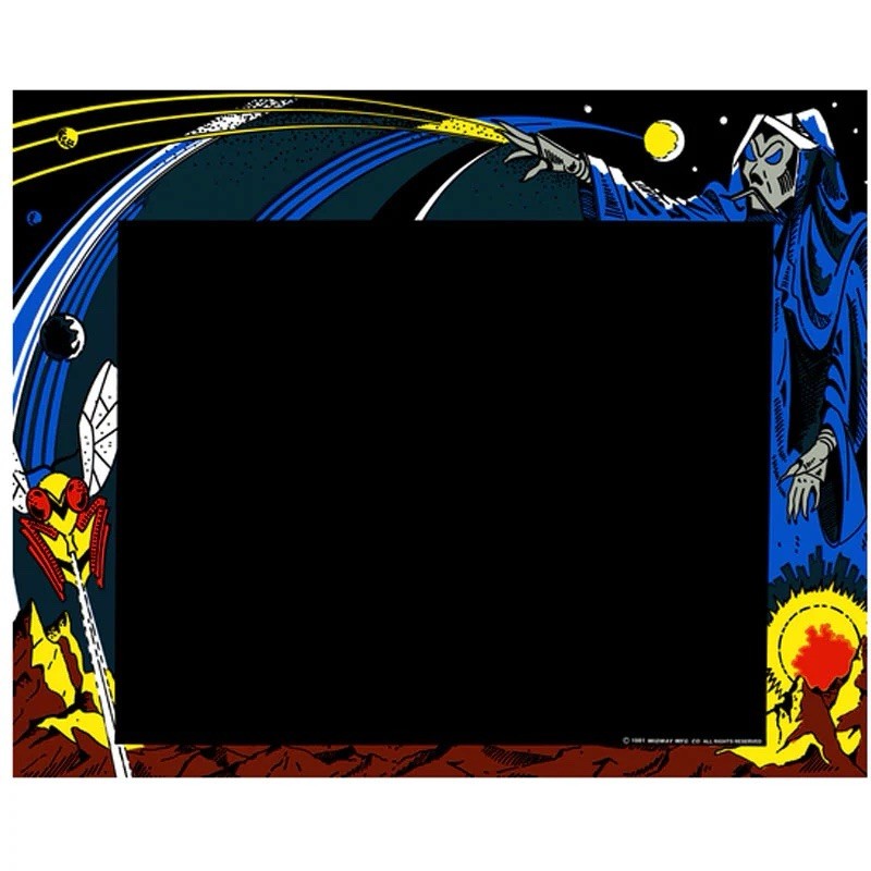 Wizard Of Wor Arcade Monitor Bezel Artwork Sticker Decal
