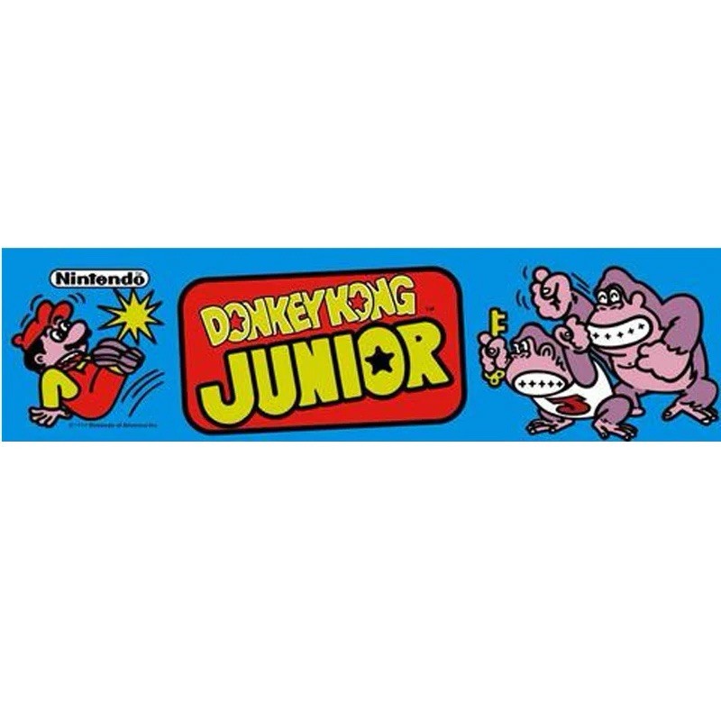 Donkey Kong Junior Jr Arcade Marquee Premium Backlit Translite Free Ship