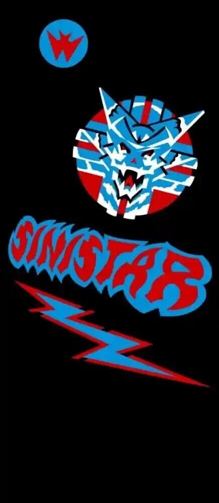 Sinistar Arcade Side Art 2 Piece Set Laminated High Quality Full Size