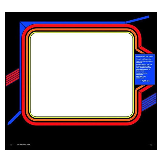 Robotron Arcade Monitor Bezel Artwork Sticker Decal