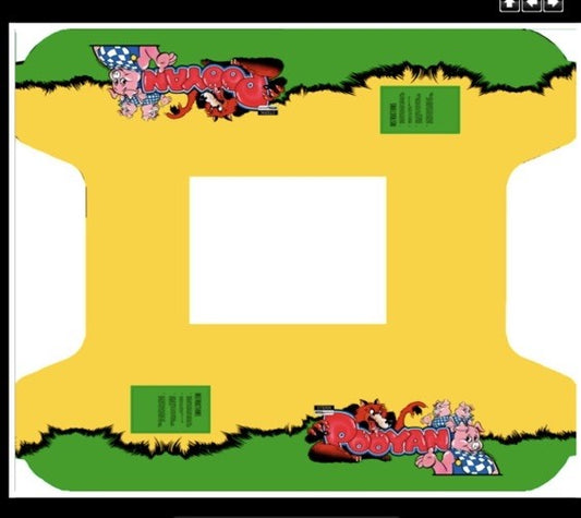 Pooyan Arcade Cocktail Underlay Artwork Sticker Decal