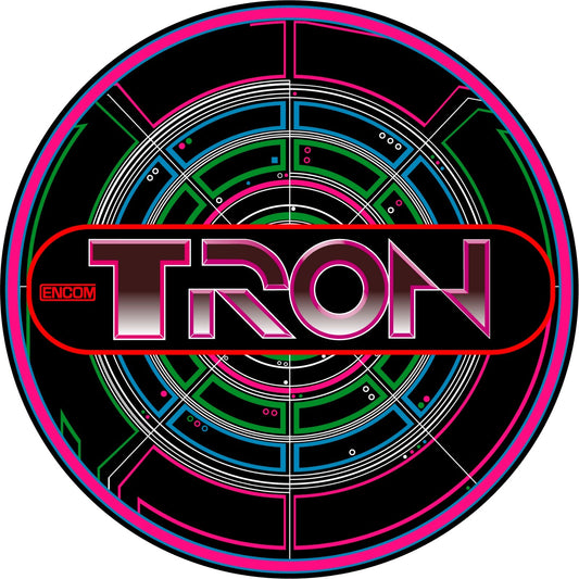 Tron Arcade Bar Stool “Decal Only” Scratch Resistant Polycarbonate Laminate