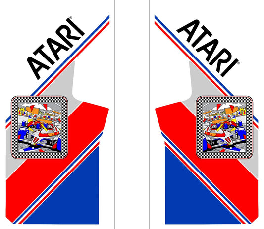 Pole Position Arcade Side Art 2 Piece Set Laminated High Quality
