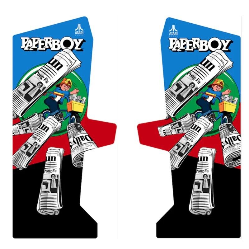 Paperboy Arcade Side Art 2 Piece Set Laminated High Quality