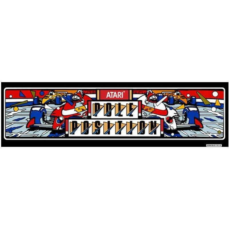 Pole Position Arcade Marquee 23.8" x 6.7" Translite